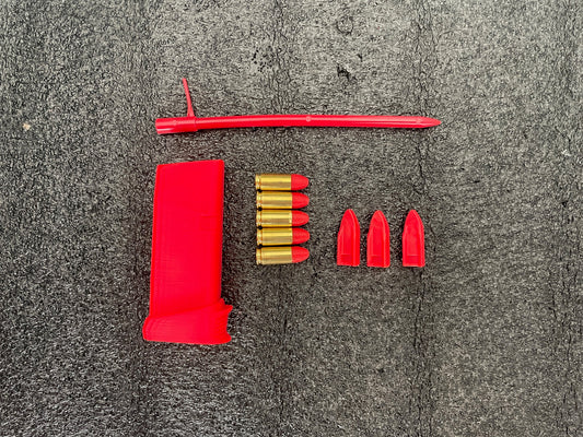 PACK 3 PRO GLOCK 26 EXT. (VARILLA KOMBAT FLEX+3 TEJAS ELEVADORAS+5 PROYECTILES INERTES+CARGADOR GLOCK 26 EXT))