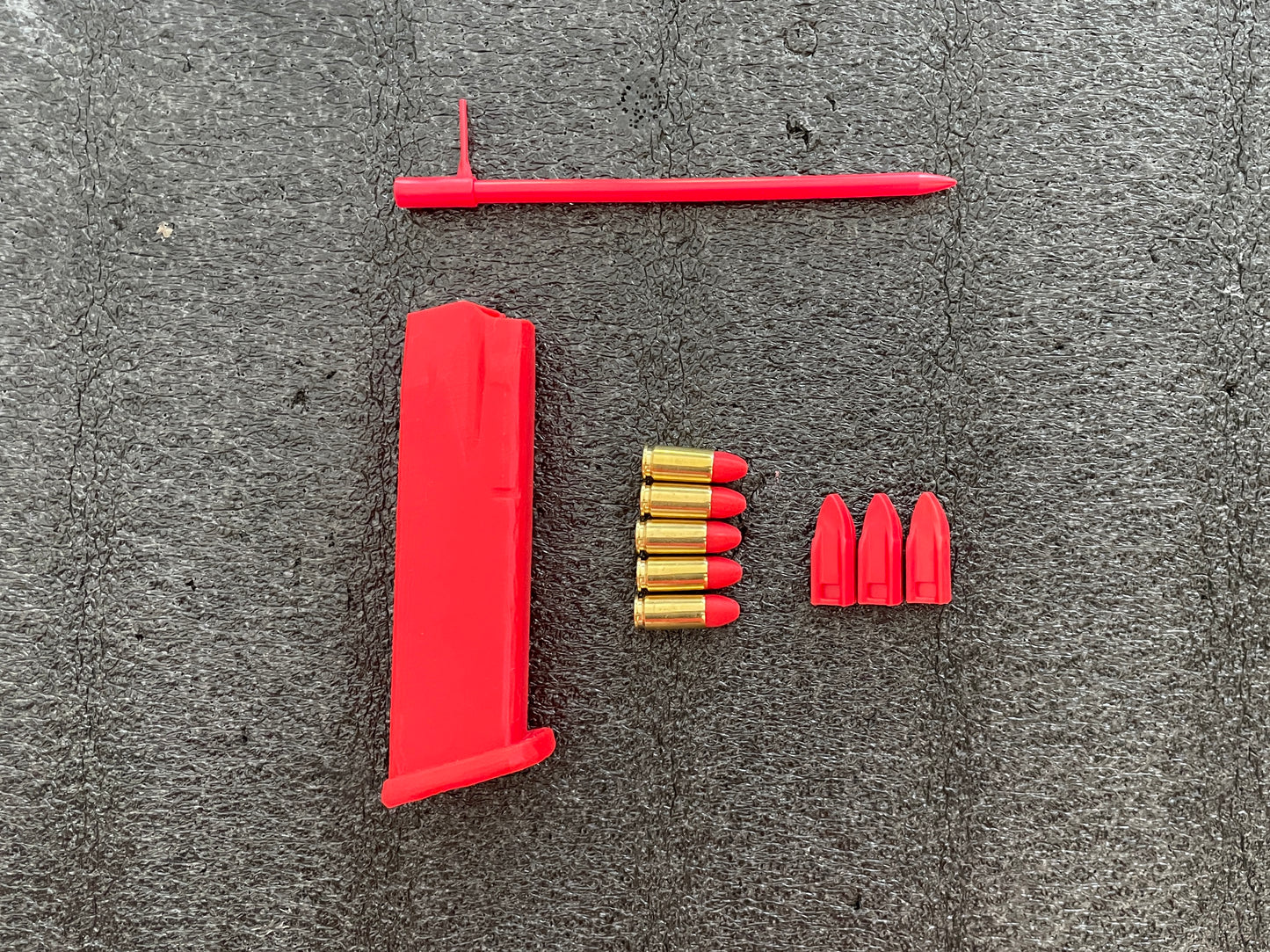 PACK 3 PRO BERETTA FS92 (VARILLA KOMBAT FLEX+3 TEJAS ELEVADORAS+5 PROYECTILES INERTES+CARGADOR FS 92)